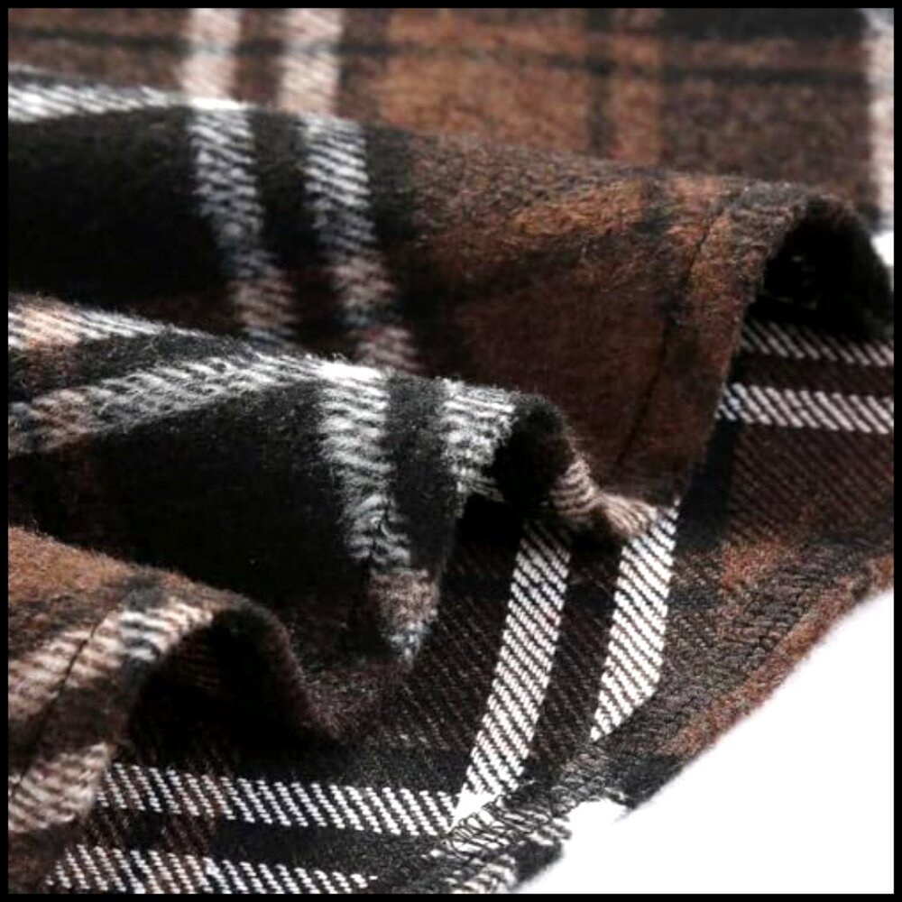 Long Plaid Wool Skirt High Waist A-Line Pleated Midi Tartan - Picture 5 of 6